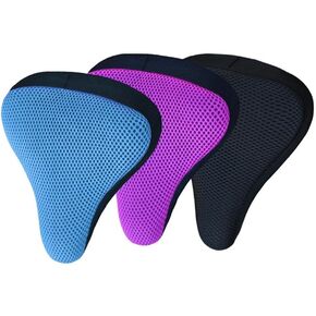 VBESTLIFE Seat Cover, Breathable 3D Fabric Padded Seat Cover for Riding Equipment (Black)