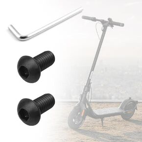 2Pcs Base Mounting Screws for Segway Ninebot ES1 ES2 ES4, Carbon Steel Front Screw Bolts, Scooter Replace Parts Replacement for Segway Ninebot