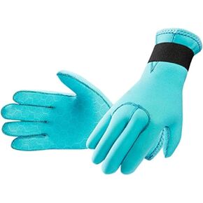 XGOPTS Winter Diving Gloves 3mm Neoprene Five Finger Warm Wetsuit Water Gloves for Men Women Diving Snorkeling Surfing
