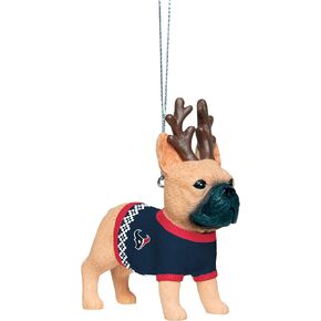 foco NFL Unisex-Adult French Bulldog Wearing Sweater Holiday Christmas Tree