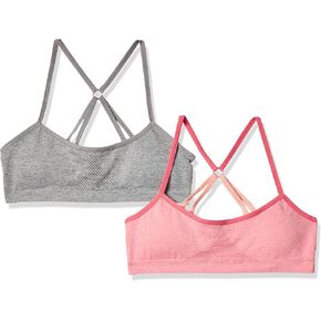 Hanes Girls' Comfortflex Fit Seamless Racerback 2-Pack Bra