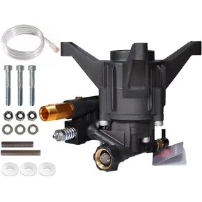 YAMATIC Vertical Pressure Washer Pump Max 3450 PSI 2.5 GPM, 7/8" Shaft Replacement Pump for Power Washer, Compatible with Simpson, Honda, Ryobi, Craftsman, GCV190 Rear Inlet/Outlet