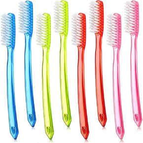 Zopeal Extra Hard and Firm Toothbrush for Adults Bulk Huge Head Bristle Full Head Manual Toothbrush for Cleaning(8 Pieces)