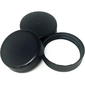 nicebottles Screw Caps, 38/400, Black - Pack of 20 - Compatible 12oz Beverage/Sauce and Gallon Jugs