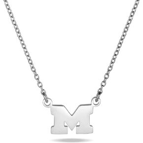 Stone Armory Necklace for Michigan Wolverines - Stainless Steel Jewelry Designed for Sensitive Skin - Adjustable 16-20in Chain, Gift for University of Michigan Fans, Women and Graduates