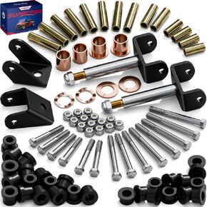 Club Car DS Deluxe Repair Bushing Kit, Golf Cart Front Rear End Bushing Kit for Club Car DS 1993-UP, Club Car King Ping Repair Kit, Club Car Front End Rebuild Kit OEM# 1015583 1016386 1016384