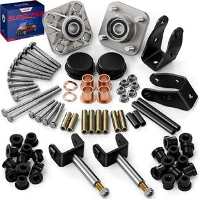 Club Car Precedent Deluxe Repair Kit, Golf Cart Front End Repair Kit for Club Car Precedent 2004-UP, Club Car Rebuild Kit Front Wheel Hub King Pin Bearing Bushings, OEM# 102357701 102289401