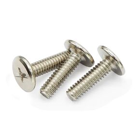 Aiwaiufu 100-Pack 1/4" x 1" Hurricane Sidewalk Screws, Carbon Steel Hurricane Hardware, Shutter Bolts, for Hurricane Panels, Storm Panels, Sliding Glass Doors