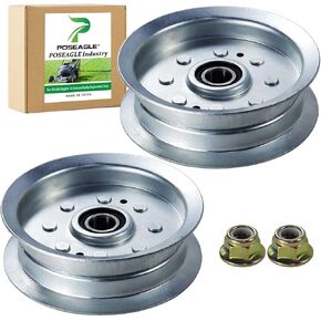 POSEGLE 2 Pack GY20629 Idler Pulley John Deere Replaces John Deere Part GY20629 Pulley, John Deere Part GY22082 Idler Pulley John Deere GY22082 Pulley, GY20110, 756-05034a Idler Pulley, 756-05034