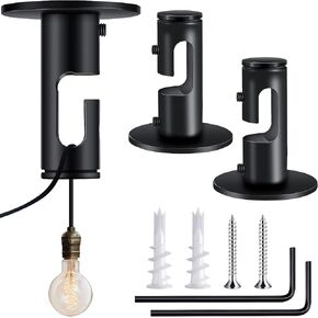 2 Pieces Swag Hook Modern Ceiling Chandelier Hook Ceiling Hooks for Decoration Ceiling Lights Cable Hanging Pendant Lamp Cable