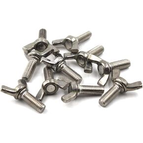 304 Stainless Steel Wing Bolt Set M3x10 Hand Twist Screw Butterfly Screw Sets 30PCS