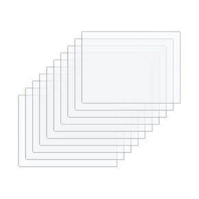 Clear Acrylic Rectangles 4x6 inches, 0.063" Thick, Pack of 10, for Crafts, Photos, Laser Cutting, CNC Routing
