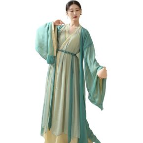 Chinese Hanfu Costume for Women Classical Dance Costume Gauze Dance Skirts Wei Jin style Top Chinese Style Clothes