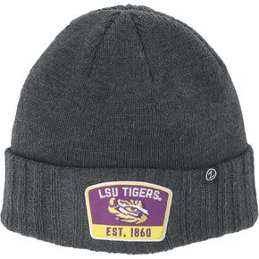ZHATS Standard NCAA Officially Licensed Beanie Hat Ranger Patch Switch Charcoal, Grey, One Size