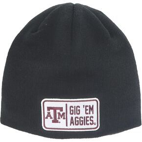 ZHATS NCAA Officially Licensed Beanie Edge Patch Defer Black