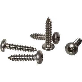 100pc. #2 x 1/2" Stainless Steel Phillips Round-Head Wood Screws