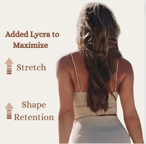 Trutha Premium Quality Sports Bra Top مع حمالة صدر مدمجة للنساء- الدعم المنخفض لليوغا والتدريب واللياقة البدنية in Saudi Arabia
