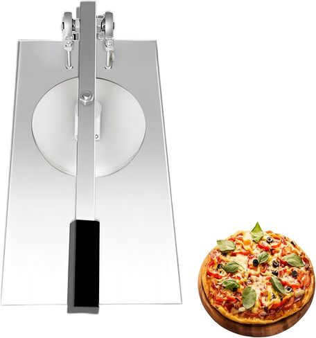 آلة الصحافة اليدوية للبيتزا العجين ، 7.87 بوصة/ 20 سم من آلة شيتر العجين ، عجينة الفولاذ المقاوم للصدأ تسطيح مكابس مع صياغة الصحافة الكبيرة لفطائر بيتزا المعجنات التجارية الاستخدام التجاري in Kuwait