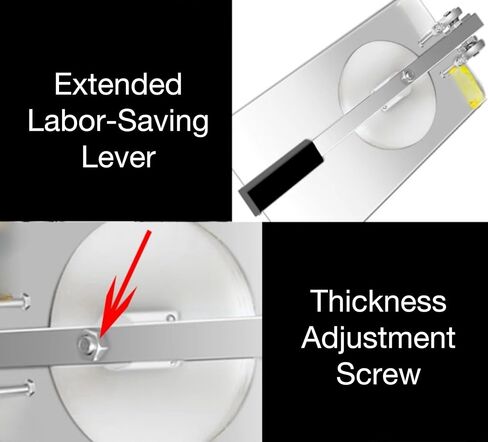 آلة الصحافة اليدوية للبيتزا العجين ، 7.87 بوصة/ 20 سم من آلة شيتر العجين ، عجينة الفولاذ المقاوم للصدأ تسطيح مكابس مع صياغة الصحافة الكبيرة لفطائر بيتزا المعجنات التجارية الاستخدام التجاري in Kuwait