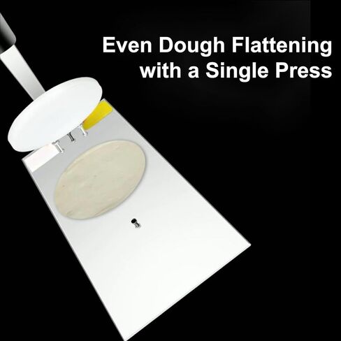 آلة الصحافة اليدوية للبيتزا العجين ، 7.87 بوصة/ 20 سم من آلة شيتر العجين ، عجينة الفولاذ المقاوم للصدأ تسطيح مكابس مع صياغة الصحافة الكبيرة لفطائر بيتزا المعجنات التجارية الاستخدام التجاري in Kuwait