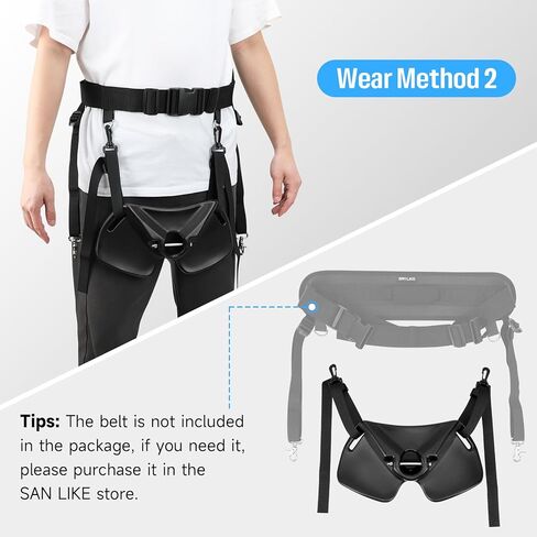 SAN LIKE Fishing Belt Rod Holder Adjustable Fishing Fighting Waist Belt with EVA Padded Great Plastic Material Fighting Belt Suitable for Round Head and Plug Rods White in Kuwait