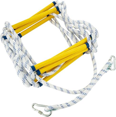 16 قدم حريق الهروب سلم 2 قصة ، حبل سلم الطوارئ حريق الهروب سلم سلم السلامة سلم مع السنانير ، سلم الطوارئ لنافذة المنزل في الطابق الثاني in Kuwait