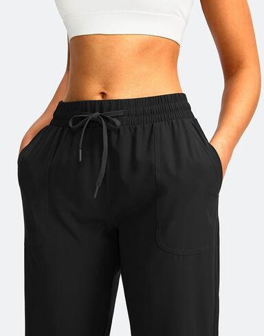 سراويل كابري للسيدات مع جيوب فضفاضة سروال سراويل سروال عريض الساق الكابري للنساء in Kuwait