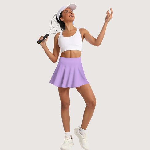 Women's Pleated Tennis Skirt Golf Skorts for Woman High Waisted Tummy Control with Shorts Pockets in Saudi Arabia