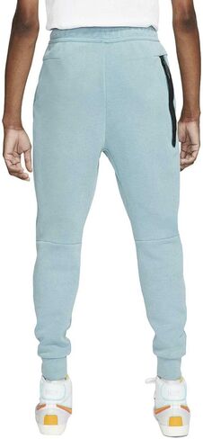 Nike Sportswear Men's Washed Tech Fleece Joggers Pants (as1, Alpha, s, Regular, Regular, Cerulean Blue/Black, Small, Slim) in Saudi Arabia