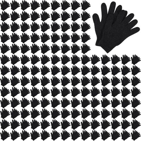 Handepo 300 Pairs Winter Magic Warm Gloves Bulk Stretchy Knit Gloves for Men Women Homeless Cold Weather Gift in Saudi Arabia