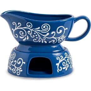 Wisenvoy Gravy Boat Porcelain Gravy Boats Gravy Sauce Boat with Stand 20 Oz Gravy Bowl