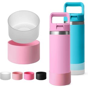 2 Pcs Silicone Protective Boot for Yeti 12/18 oz Bottle, 20/30 oz Tumbler, 20/25/30/35 oz Mug, Anti-Scratch, Anti-Deformation Bottom Protector Sleeve Cover for Yeti Rambler Bottle
