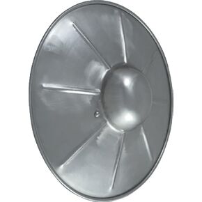 AB0123 Fluted Steel Buckler, 12"