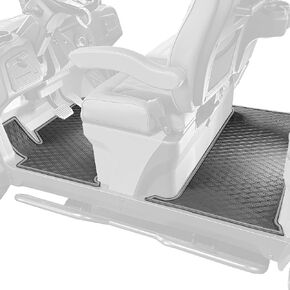 Xtreme Mats Premium Golf Cart Mats Compatible with Denago Rover XL Models 2 Piece Set Overlay Style Custom Fit Durable Protection Double Diamond Rubber Floor Liner Protects OEM Flooring (All Black)