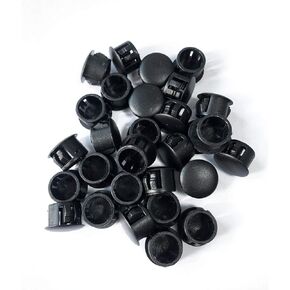LGEGE 25PCS 5/16", 8mm, 0.31in Plastic Black Hole Plugs (Mounting Hole: 7.8-8.0mm)