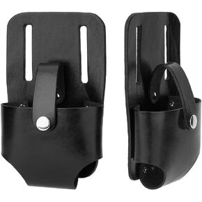 1Pc Tape Measure Holder Imitation Leather Tool Holder Clip on Tape Measure Pouch Black Belt Tool Carrier Holder Tape Catcher Tape Accessories for Tool Organization