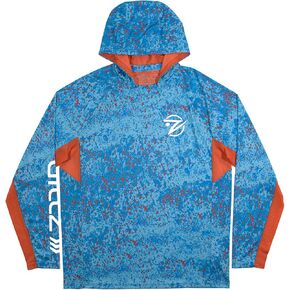 Gillz Fishing Hoodie, Uv Protection Shirts for Men, Tournament Series V2 Gear (Coral Grouper AOP, 2X-Large)