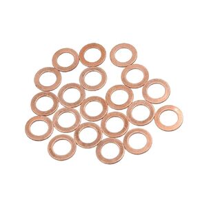 M11 x 18mm x 1mm Copper Washers Flat Car Sealing Gaskets Rings 20pcs Auto Replacement Parts