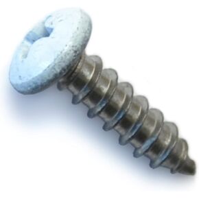 014973449599 Phillips Pan Sheet Metal Screws White, 8 x 5/8, Piece-50