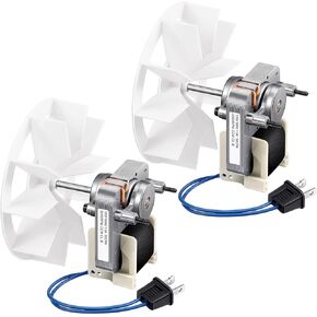 2 Pack Bathroom Vent Fan Motor and Ceiling Blower Wheel Replacement Electric Motors Kit Compatible with Nutone Broan 50CFM 120V