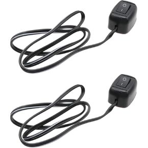 T Tulead 24V Push Button Switch with Cable Rocker Switch 23.6" Length ON/Off Surface Mount Switch 2 Sets