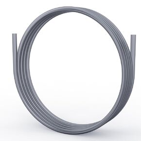 PTFE Teflon Tubing 2m, 2.5mm ID × 4mm OD Low Friction PTFE Teflon Tube Fits Direct Drive Extruder 3D Printer, for Bambu Lab A1/A1 mini/P1P/P1S/X1C for Creality K1/K1 Max/Ender 3 V3 (Grey)