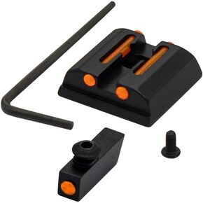 لوحة تثبيت قاعدة من الألياف الضوئية لـ Taurus G2C G3 G2 PT111 TX22 709 740 G2S PT140 مجموعة مشاهد ملحقات No-Tritium (مشاهد أمامية واحتياطية برتقالية)