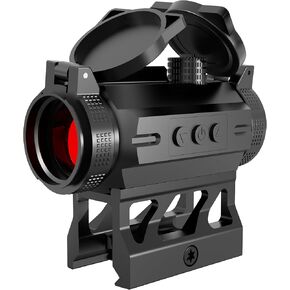 Feyachi V30 2MOA Red Dot Sight with Auto On & Off - Compact 1x20mm Red Dot Scope for Picatinny Rail, Featuring Low Profile and Absolute Co-Witness Mount, Flip Up Lens Cover, Anti-Reflection Device