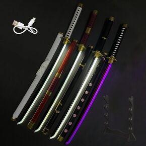 Anime Cospay Sword,Roronoa Zoro 3 Piece Set Swords,Kitetsu,Shusui,Wado Ichimonji,Zoro Role Play Accessoriesfor Role-Playing and Collection