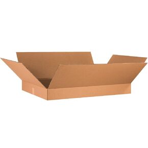 BOXES FAST 36x24x4 Flat Corrugated Boxes, Flat, 36L x 24W x 4H, Pack of 10 | Shipping, Packaging, Moving, Storage Box for Home or Business, Strong Wholesale Bulk Boxes