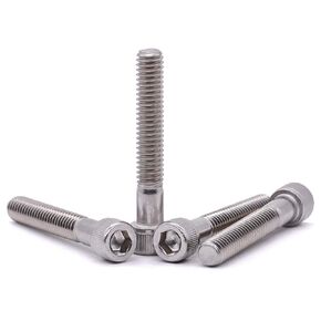 1/4-20 x 2 Socket Head Cap Screw Bolt, 304 Stainless Steel 18-8, Allen Hex Drive, Coarse Thread UNC 10 PCS