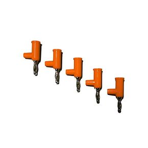 T4SI Orange Stackable Solderless Banana Plugs (Original)