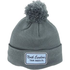 ZHATS Standard NCAA Officially Licensed Pom Beanie Patch Brick Gray, Grey, One Size