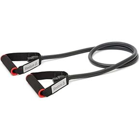 Reebok Resistance Tube Full Body Workout, Warm-Up & Strength Training Resistance Bands with Handles, Non-Slip Stretch Bands for Exercise, Fitness Bands for Men & Women